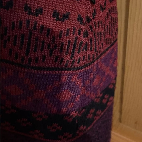 Icelandic Design Wool Blend Vest Womans XS Toggles with Snaps~Tunic Length - Picture 9 of 12